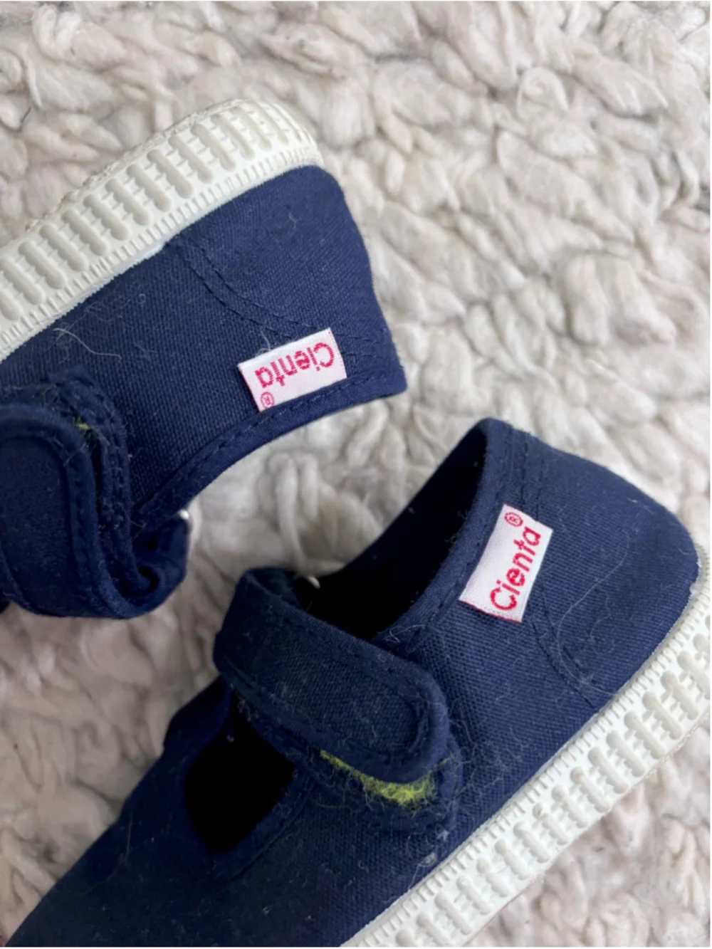 Girls Cienta Baby & Walker Shoes Navy White 28 Size 10 (Toddler Girl) Canvas